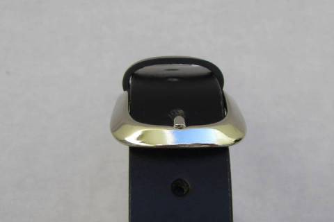 Lederg&uuml;rtel - Blau -132 - Bild: A2