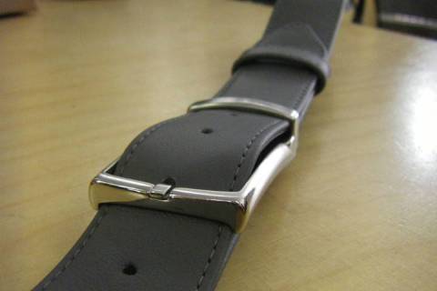 Lederg&uuml;rtel -159 Grau