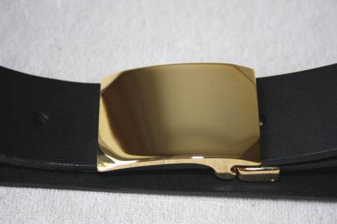 Lederg&uuml;rtel - 088 Gold - Bild: A1