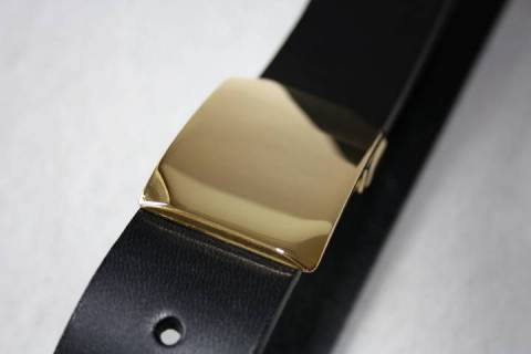 Lederg&uuml;rtel - 088 Gold - Bild: A3