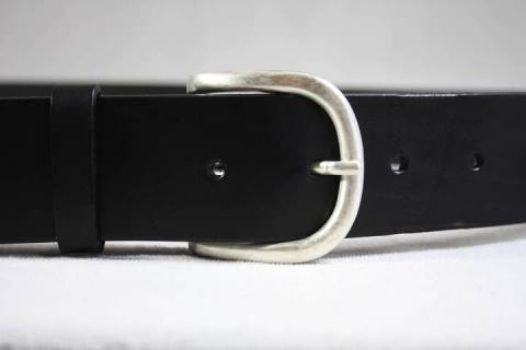 Altsilber G&uuml;rtel 40 - 220 - Bild: Lederfarben-Anthrazit_1