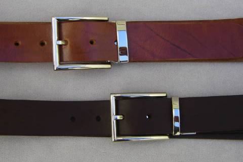 Lederg&uuml;rtel - Wei&szlig; - 40 mm 042 - Bild: A5