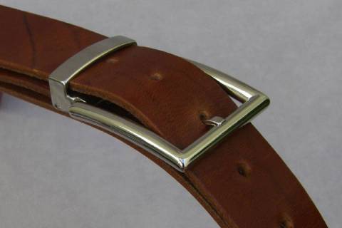 Lederg&uuml;rtel - Wei&szlig; - 40 mm 042 - Bild: A6