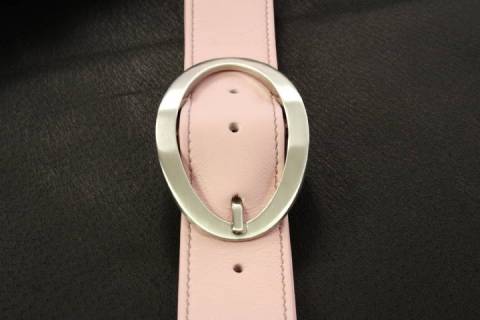 Lederg&uuml;rtel 50 mm - 195 - Rosa - Bild: a3