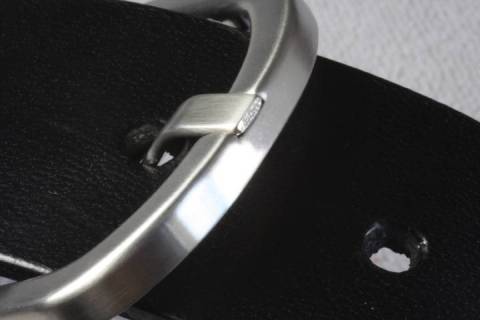 Lederg&uuml;rtel 35 mm - Messing - 052 - Bild: A1