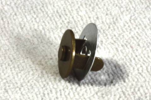 Mini - Magnetknopf Altmessing - 12 mm 072 - Bild: A4
