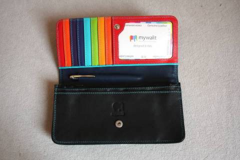 Mywalit Purse Black/Coloured 237-4 - Bild: A1