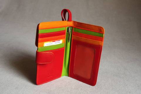 Mywalit Geldb&ouml;rsen Rot - Orange 323-12 - Bild: A4