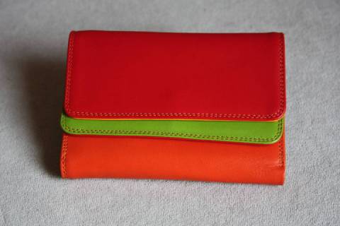 Mywalit Geldb&ouml;rsen Rot Hellgr&uuml;n 250-12