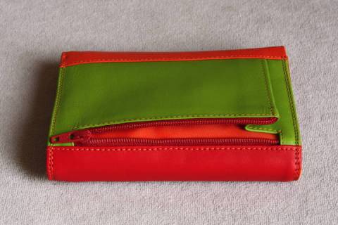 Mywalit Geldb&ouml;rsen Rot Hellgr&uuml;n 250-12 - Bild: A2