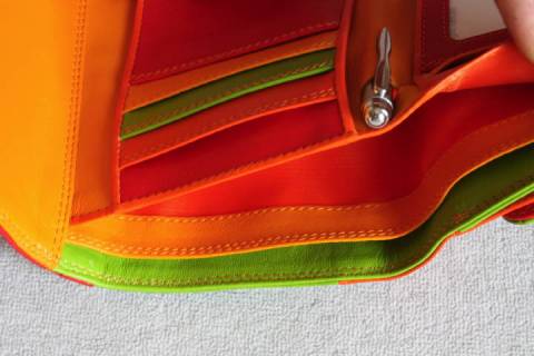 Mywalit Geldb&ouml;rsen Rot Hellgr&uuml;n 250-12 - Bild: A6