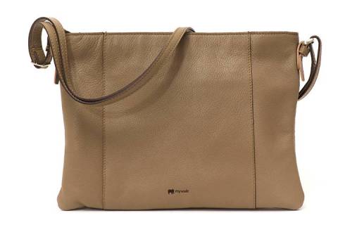 Mywalit Leder-Schultertaschen 1600-103 Mushroom Chocolate