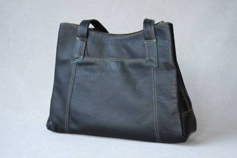 Mywalit Leder 3-Compartment Shopper schwarz 680-4