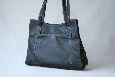 Mywalit Leder 3-Compartment Shopper schwarz 680-4 - Bild: A1