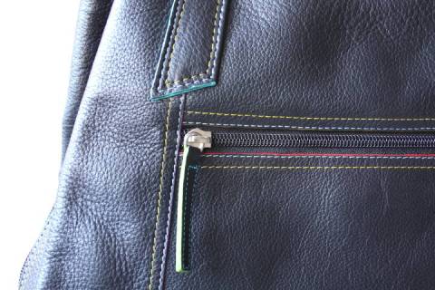 Mywalit Leder 3-Compartment Shopper schwarz 680-4 - Bild: A3