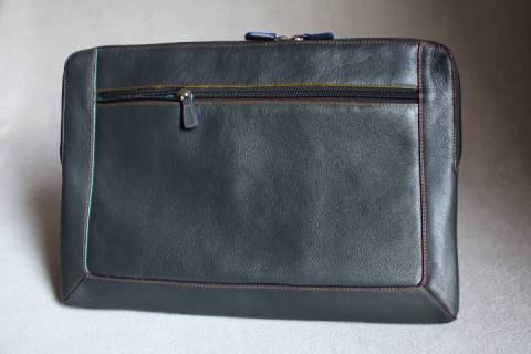 Leder Kollegemappen Mywalit Graphit 761-83 - Bild: A3