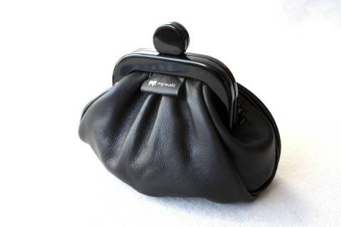 Mywalit Leder - Rahmentasche Schwarz 1570-4