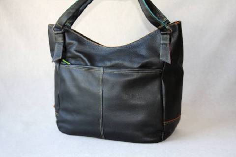 Mywalit Leder - Shopper Schwarz 682-4