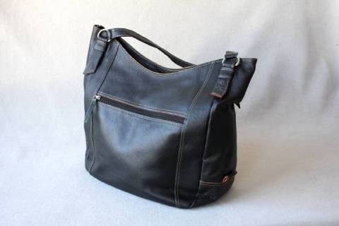 Mywalit Leder - Shopper Schwarz 682-4 - Bild: A6