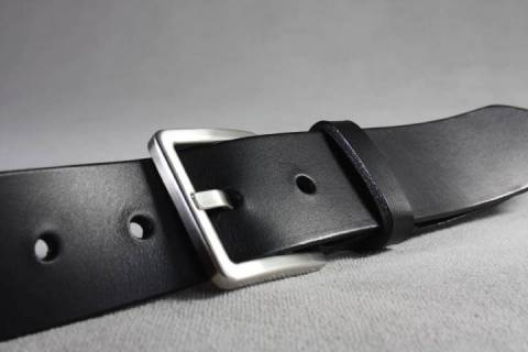 Lederg&uuml;rtel 30 mm - 202 - Bild: Lederriemen-Lederfarbe-Schwarz_1