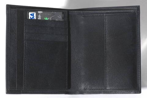 Geldb&ouml;rsen - Portemonnaies 61001 Nubuk Schwarz/000 - Bild: 2