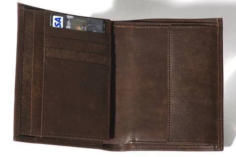 Geldb&ouml;rsen - Portemonnaies 61001 Nubuk Braun/074 - Bild: Farbe-Gerste-075_4