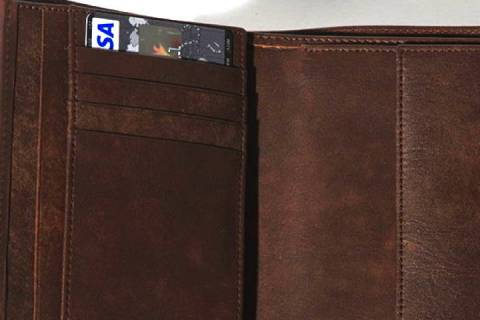 Geldb&ouml;rsen - Portemonnaies 61001 Nubuk Braun/074 - Bild: 2