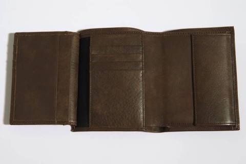 Geldb&ouml;rsen - Portemonnaies 61001 Nubuk Braun/074 - Bild: 4