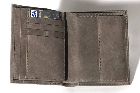 Geldb&ouml;rsen - Portemonnaies 61001 Nubuk Grau/083 - Bild: 3