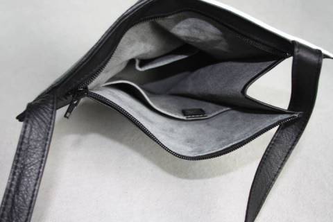 Olbrish-b Lederhandtaschen Generation X 12006 - Schwarz / Weiss - Bild: A4