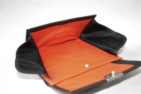 Olbrish b - Portemonnaie 65009 - Schwarz - Orange - Bild: A6