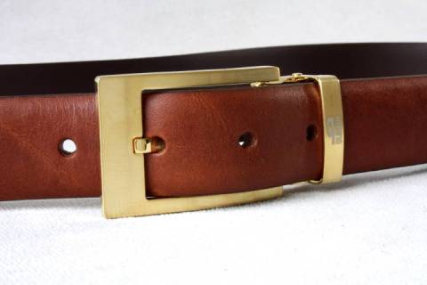 Anzug - Lederg&uuml;rtel - 8/028 Gold - Bild: A1