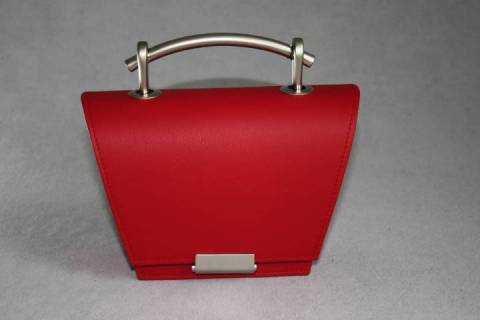 Lederhandtasche Torii in Rot - Bild: A1