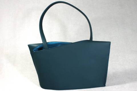 Wave / Medium Handbag - Olbrish b Gr&uuml;n / T&uuml;rkis