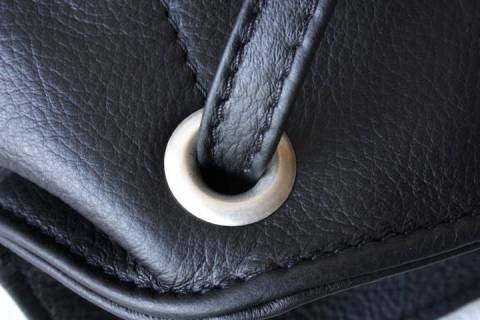 Lenz - Lederrucksack  Schwarz - Rot - Bild: A6