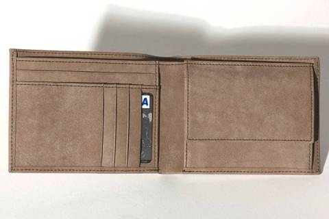 Geldb&ouml;rsen - Portemonnaies 61005 Nubuk Gerste/075 - Bild: 2