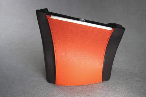 Papillon Lederhandtaschen Braun - Orange - Bild: A1