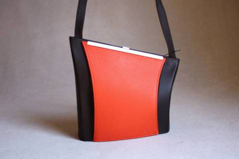 Papillon Lederhandtaschen Braun - Orange - Bild: A5