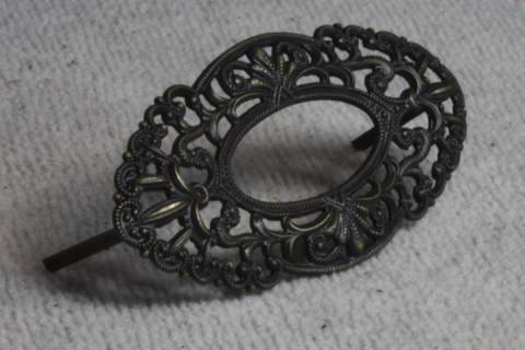 Oval Schn&ouml;rkel Verzietungen Altmessing 4052 - Bild: A2