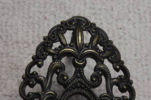 Oval Schn&ouml;rkel Verzietungen Altmessing 4052 - Bild: A3