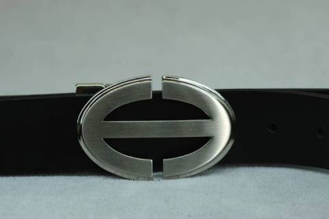 Lederg&uuml;rtel - Oval - Dameng&uuml;rtel 40 mm 071 - Bild: Lederriemen-Lederfarbe-Weiss-Rindleder-massiv-2.8mm_44