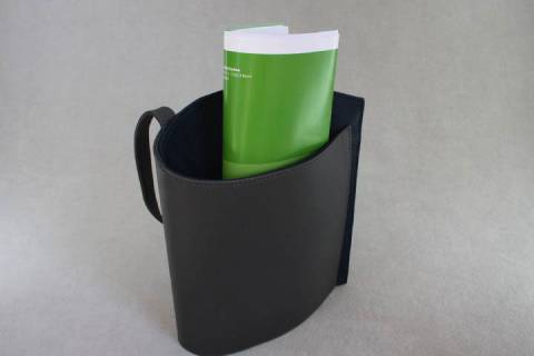 Olbrish b - Designledertaschen - Pandora Grau/Blau - Bild: A6