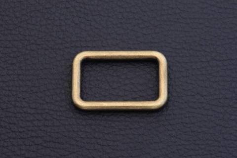 Rechteckring - Massiv - 30 mm Altmessing 362