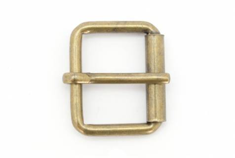 Rollschliessen - Taschenschnallen - 25 mm - Altmessing 075 - Bild: A6