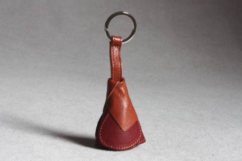 Schl&uuml;sselanh&auml;nger - Bizet - Rosen Natur/Rot