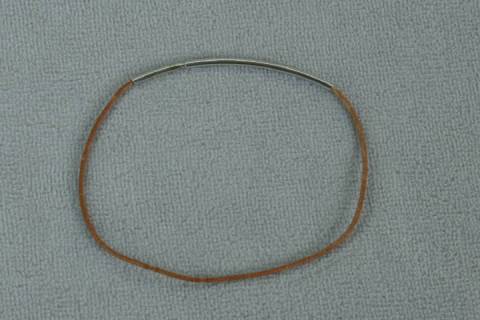 Schmuckverschluss f&uuml;r Lederband + Edelstahlseil 1,6 mm