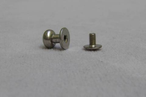 Schraubk&ouml;pfe - Armbandverschl&uuml;sse 8 mm - Satiniert 005 - Bild: A2