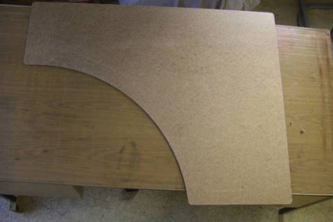 Sonderanfertigung Schreibtischeinlage - Bild: A-4