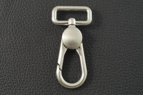 Karabinerhaken - 25 mm - Nickel Satiniert - 356
