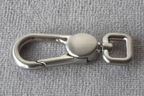 Karabinerhaken 10 mm Nickel-Satiniert 036 - Bild: A1